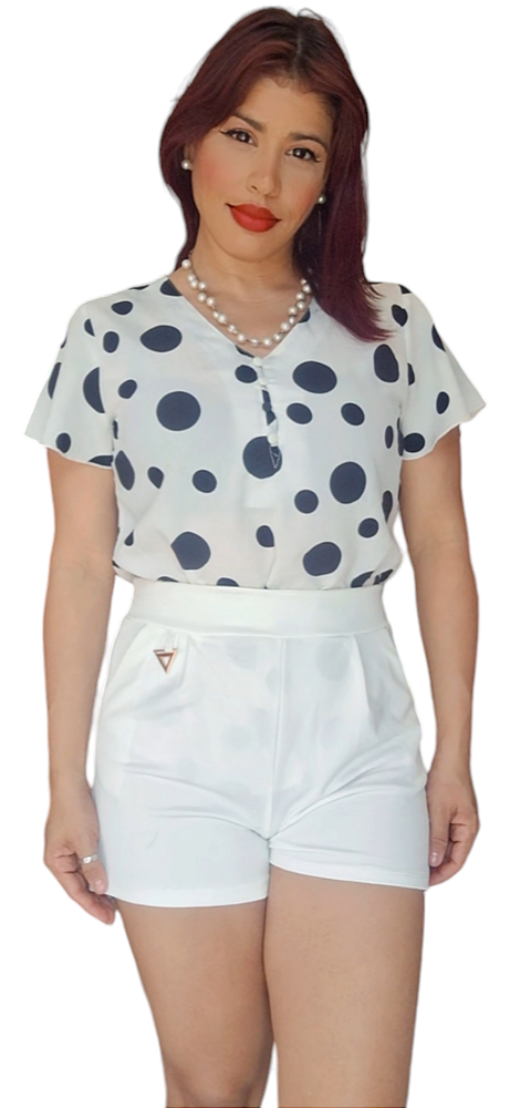 SHORT CURTO MALHA BIA