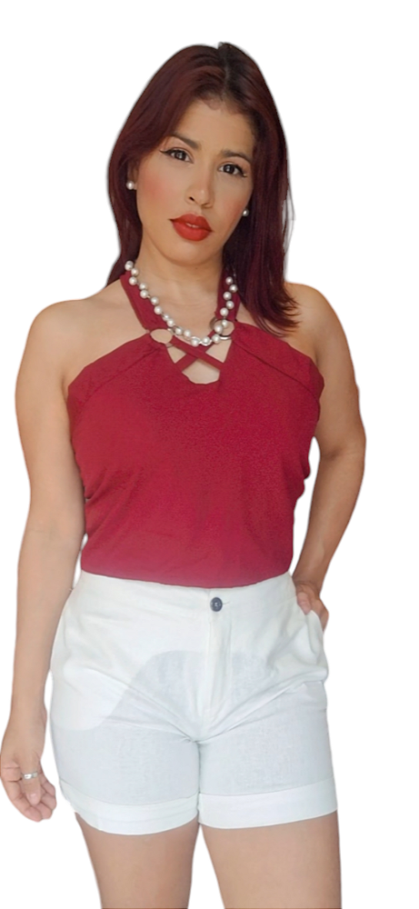 SHORT CURTO  LINHO VISCOSE