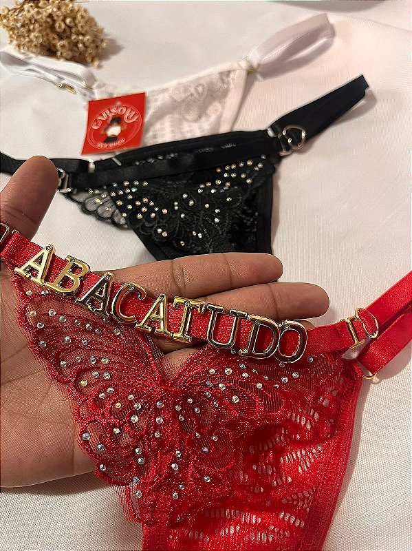 Calcinha Personalizada Borboleta