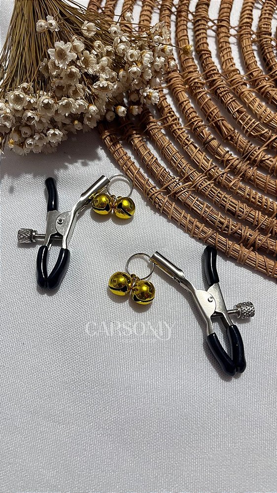 Prendedor de Mamilo dourado