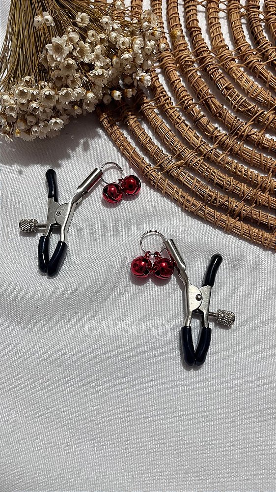 Prendedor de Mamilo vermelho