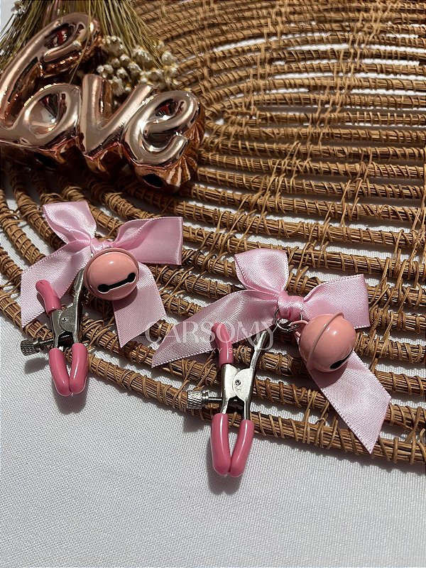 Grampos de Mamilo rosa