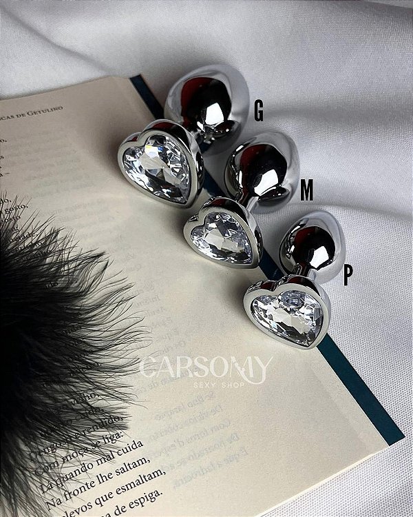 Plug Coração Prata