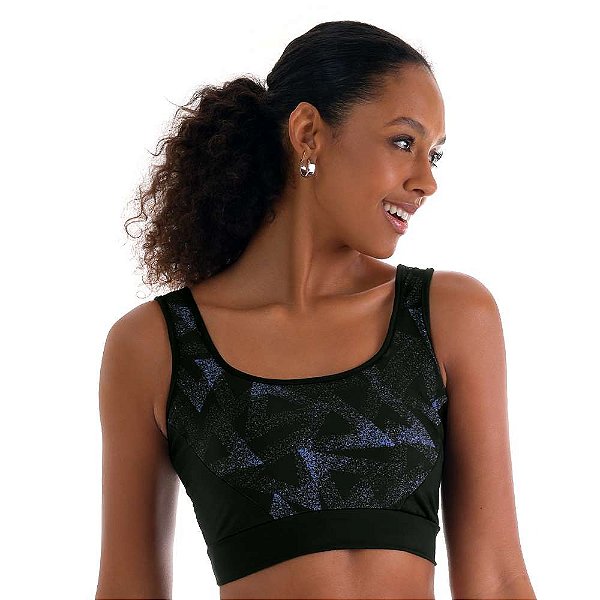 Top Fitness Estampado com Bojo