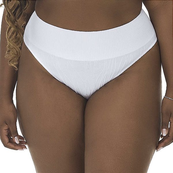 Calcinha Tanga Plus Jacquard Sem Costura