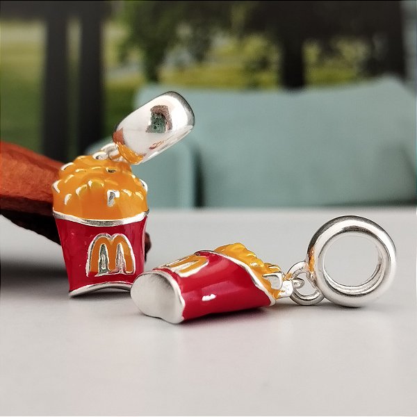 Berloque Batata Frita - 15mm - Prata - 925 - PD236-3690