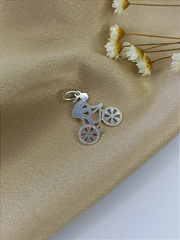 PINGENTE BIKE - PRATA 925