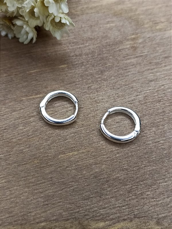 Argola Lisa 13 mm - Prata 925 - MB21-1826