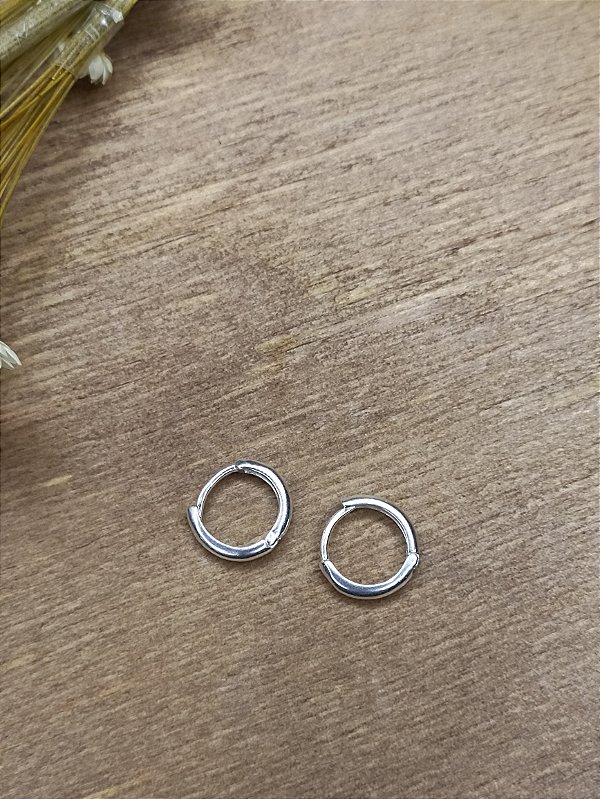 Argola Lisa 11 mm - Prata 925 - MB13-1522