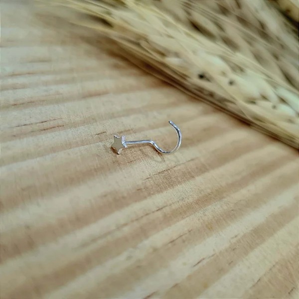 Piercing para Nariz Estrelinha Prata 925