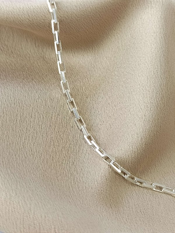 Corrente de Prata Elo Cartier 60 cm