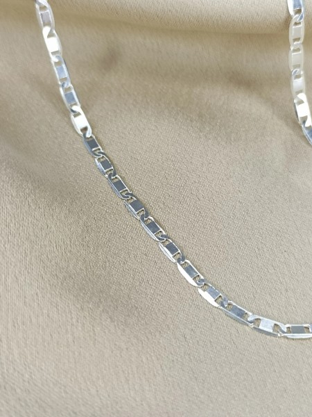 Corrente Masculina Tampa de Latinha - Prata 925 - 60cm - 4mm