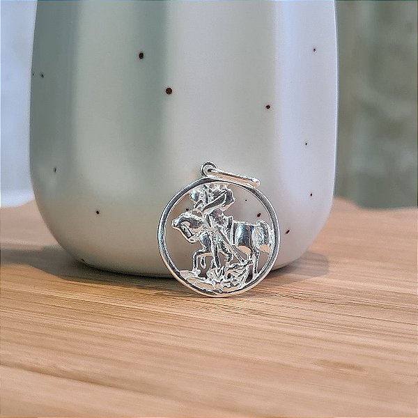 Pingente São Jorge - Prata 925 - 20mm - PG70-2458