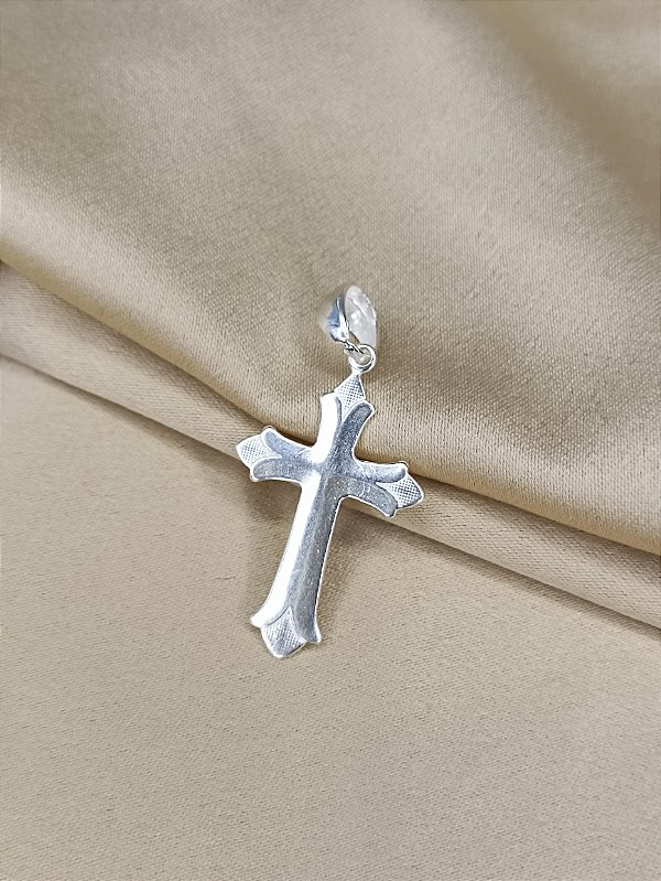 Pingente Crucifixo - Prata 925 - 32mm - PG78-1734
