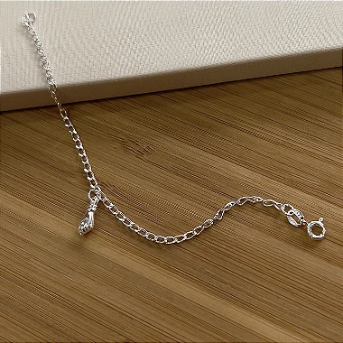 Pulseira Infantil C/ Figa - Prata 925