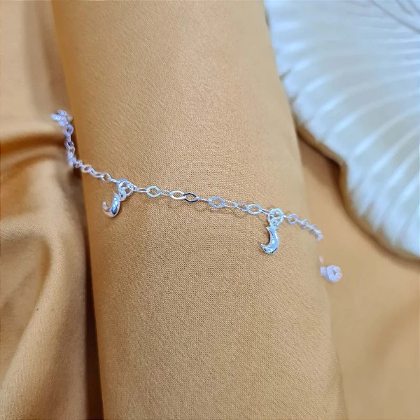 Pulseira Lua - Prata 925 - 18 cm - MP81-1326