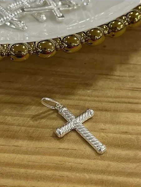 Pingente Crucifixo - Prata 925 - 26mm - PG97-1532