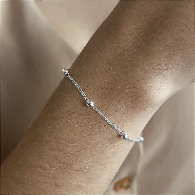Pulseira Bolinhas - Prata 925 - MP104-1536