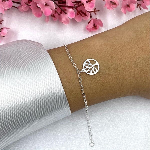 Pulseira Árvore Da Vida Prata 925 - 18 cm - MP115-1335