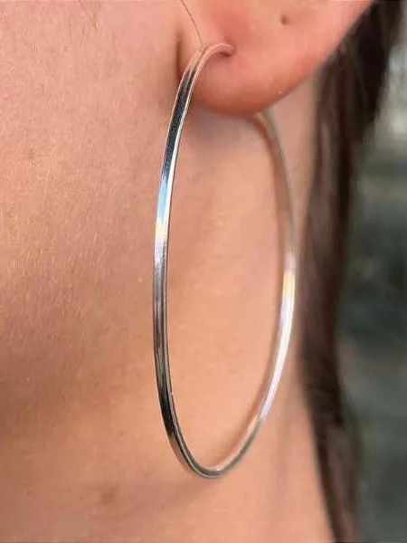 Argola Lisa 54 mm - Prata 925 - MB133-2244