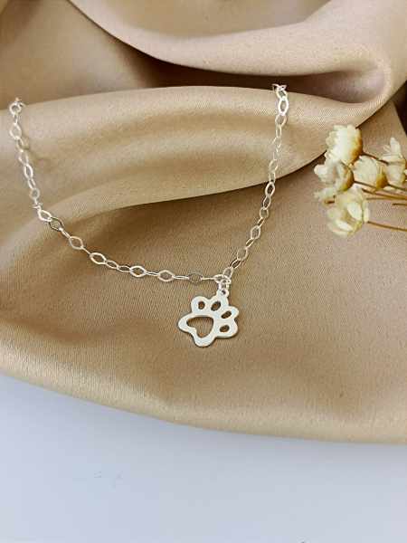 Pulseira Com Patinha Pet - Prata 925 - 18 cm - MP143-1328
