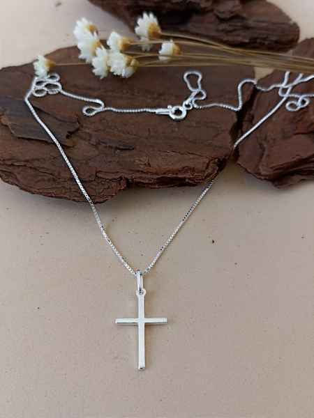 Gargantilha Crucifixo - Prata 925 - MC174-1536