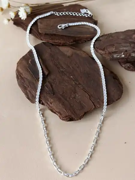 Gargantilha Choker Riviera Com Corrente Cartier - Prata 925