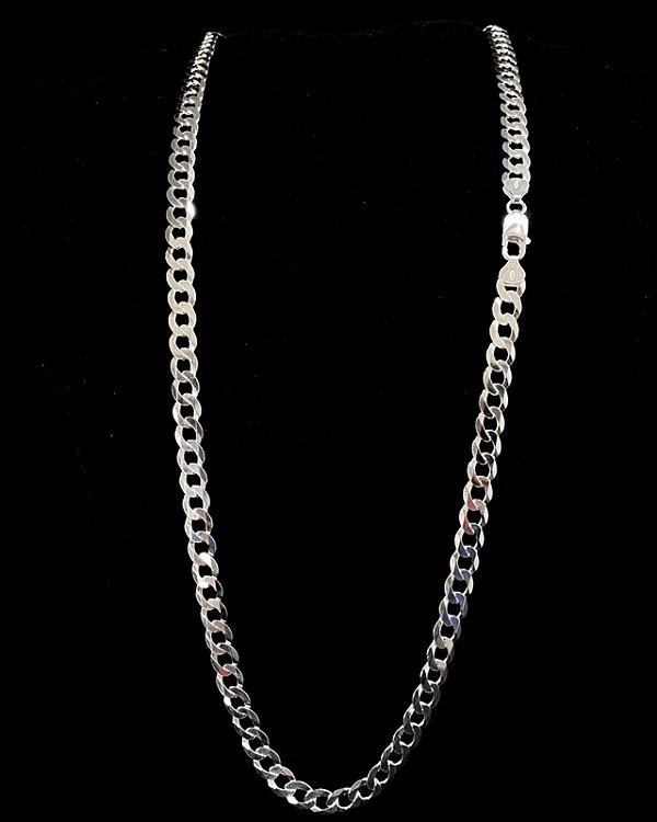 Corrente Masculina Grumet - 70cm - Prata 925 - 42.9g - 8MM