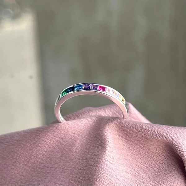 Anel Aparador Multicor - Prata 925 - MA145-2448