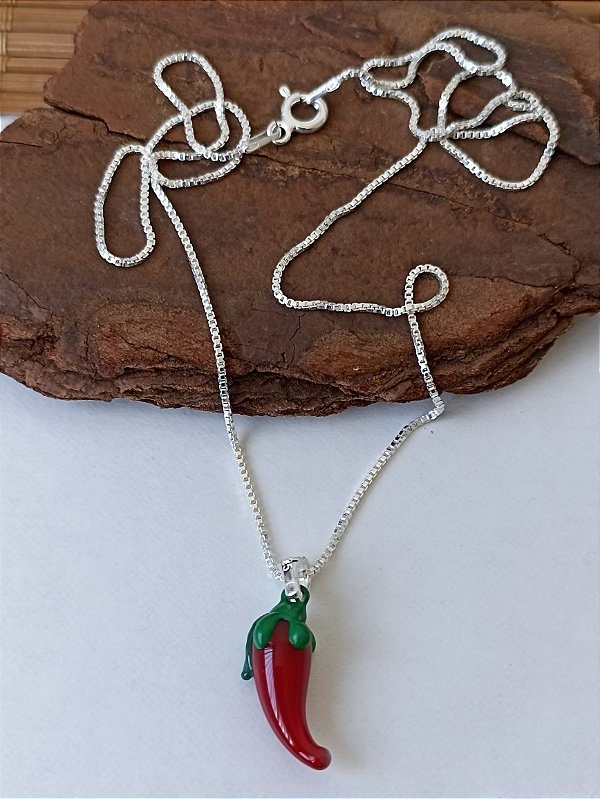 Gargantilha Pimenta - Prata 925