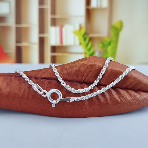 Gargantilha Cordão Baiano Prata 925 - 50cm - MC411-3792