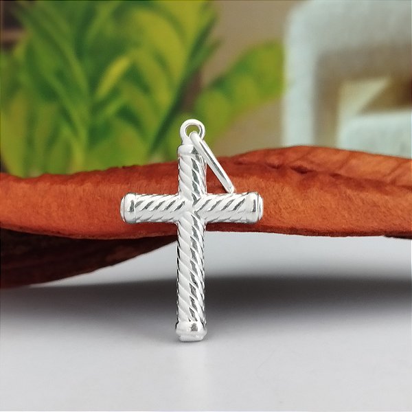 Pingente Crucifixo - 26mm - Prata 925 - PG190-22132
