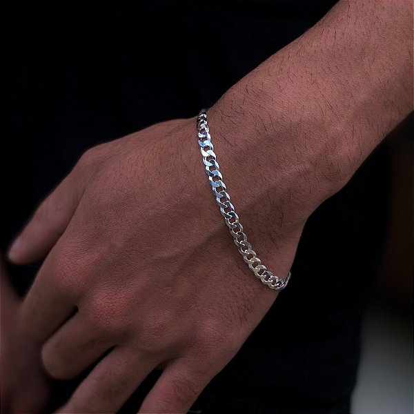 Pulseira Grumet - 5mm - 6g - 22cm - Prata 925