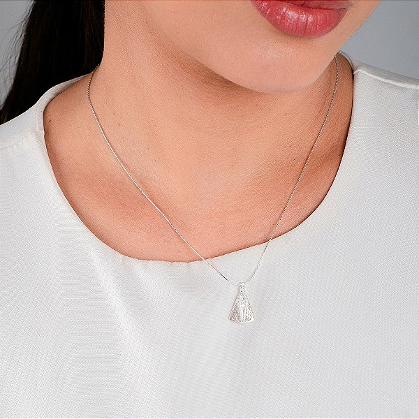 Gargantilha Nossa Senhora Aparecida Filigrama - Prata 925 - MC537-48120