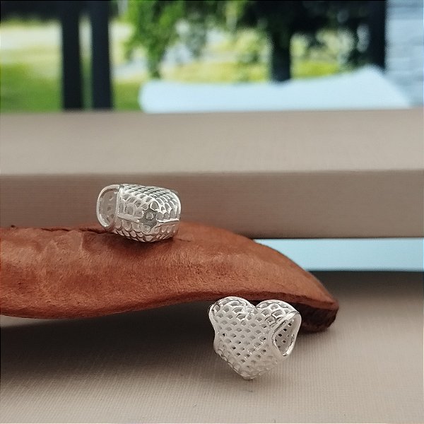 Berloque Separador Coração Filigrama - Prata 925-BL212-12130