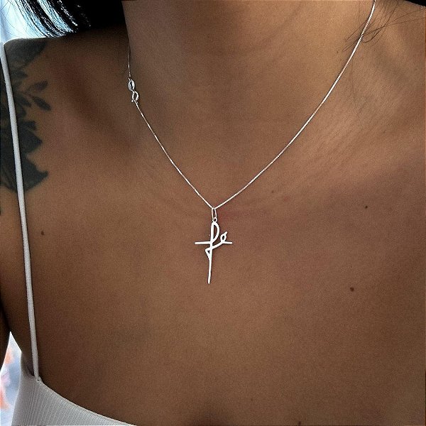 Gargantilha Fé -Prata 925 - MC566-2667