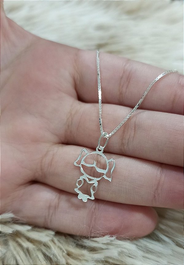 Gargantilha Menina - 19mm - Prata 925 -MC567-2152