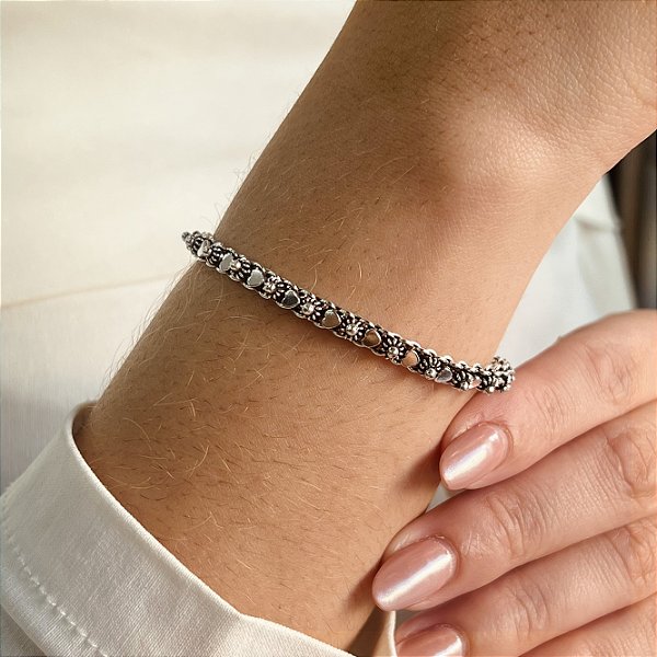 Pulseira Bali Pikun - Prata 925 - Cor Envelhecida - MP433-135338