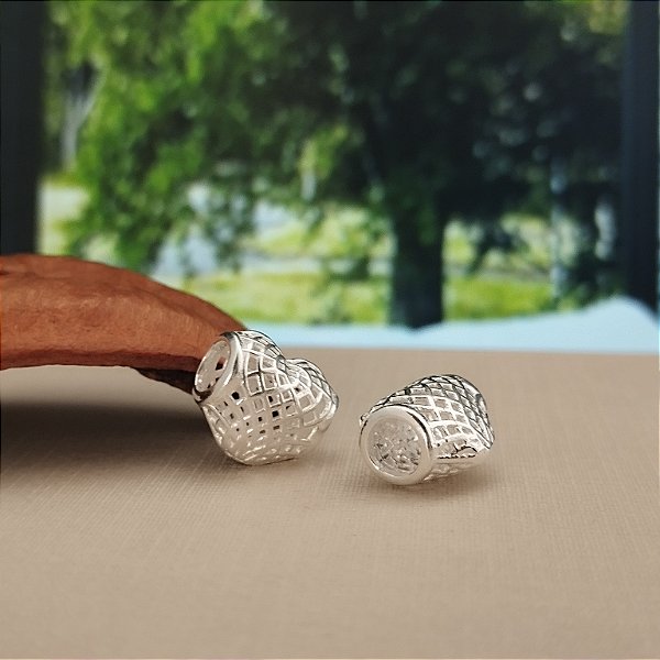 Berloque Separador Coração Filigrama - Prata 925 -BL217-2665