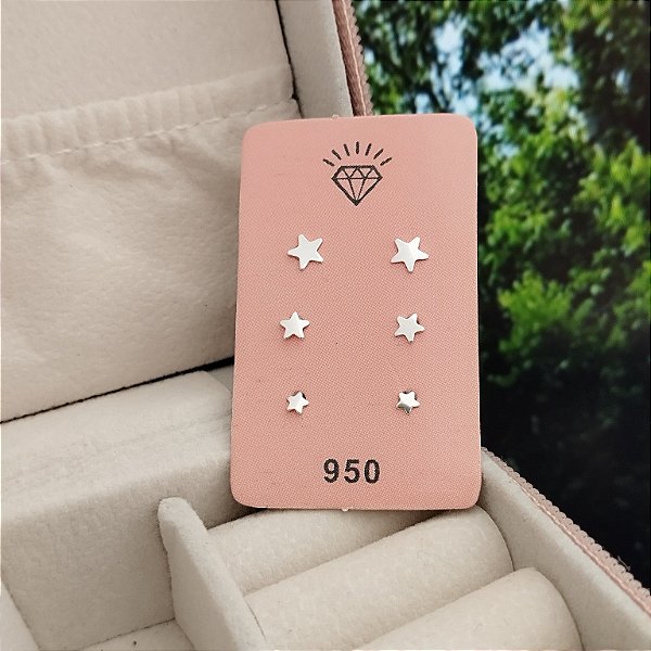 Trio Estrelinhas- Prata 925 - MB846-1228