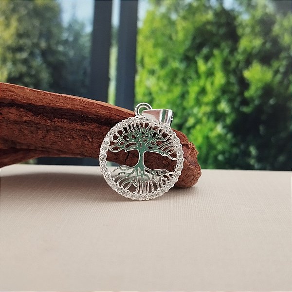 Pingente Árvore da Vida Com Zircônias - Prata 925 - PG214-1742