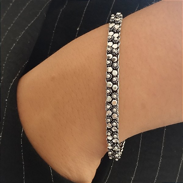 Pulseira Bali Pikun - Prata 925 - Cor Envelhecida - MP473-180450
