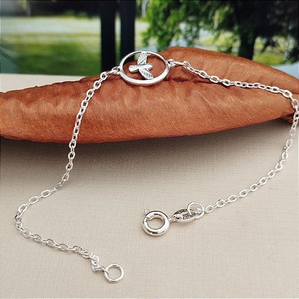 Pulseira Com Espirito Santo - Prata 925 -MP495-1845