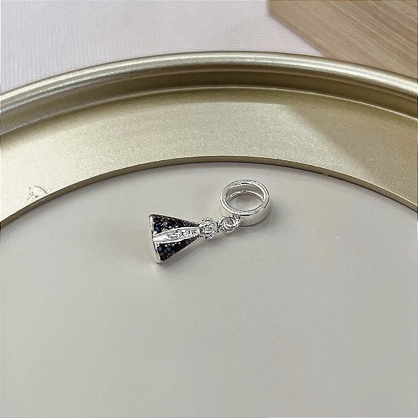 Berloque N.S Aparecida Cravejada - Prata 925- BL230-1231