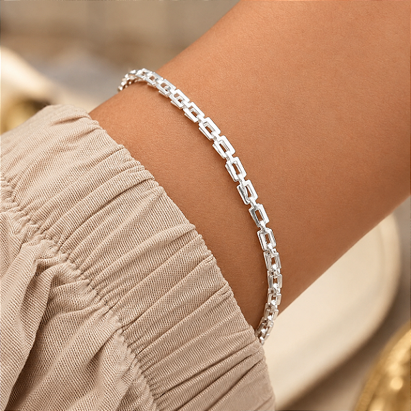 Pulseira Feminina - Prata 925 - 19cm - MP515-2460