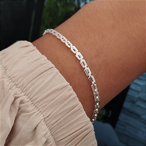 Pulseira Feminina - Prata 925 - 19cm - MP515-2460