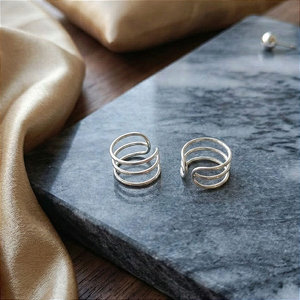 Anel Três Fios Ajustável- Prata 925 -MA246-2154