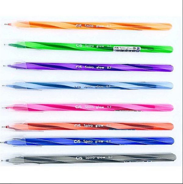 Caneta CiS Spiro Glow 0.7 mm un.