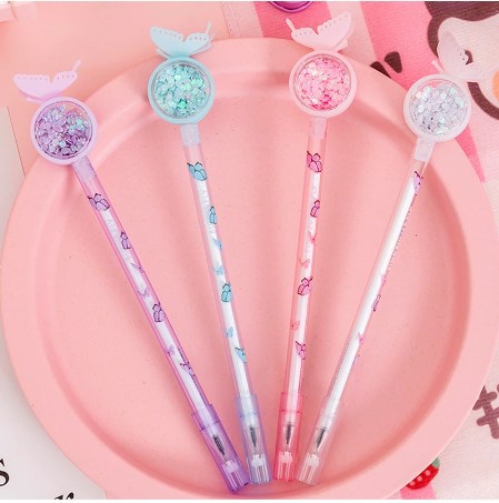 Caneta Fofa Borboleta