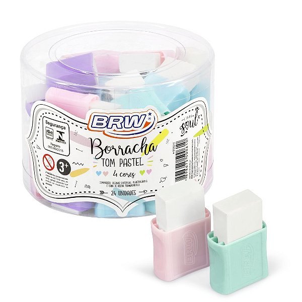 Borracha Pastel c/capa - POTE 24 UND - BRW